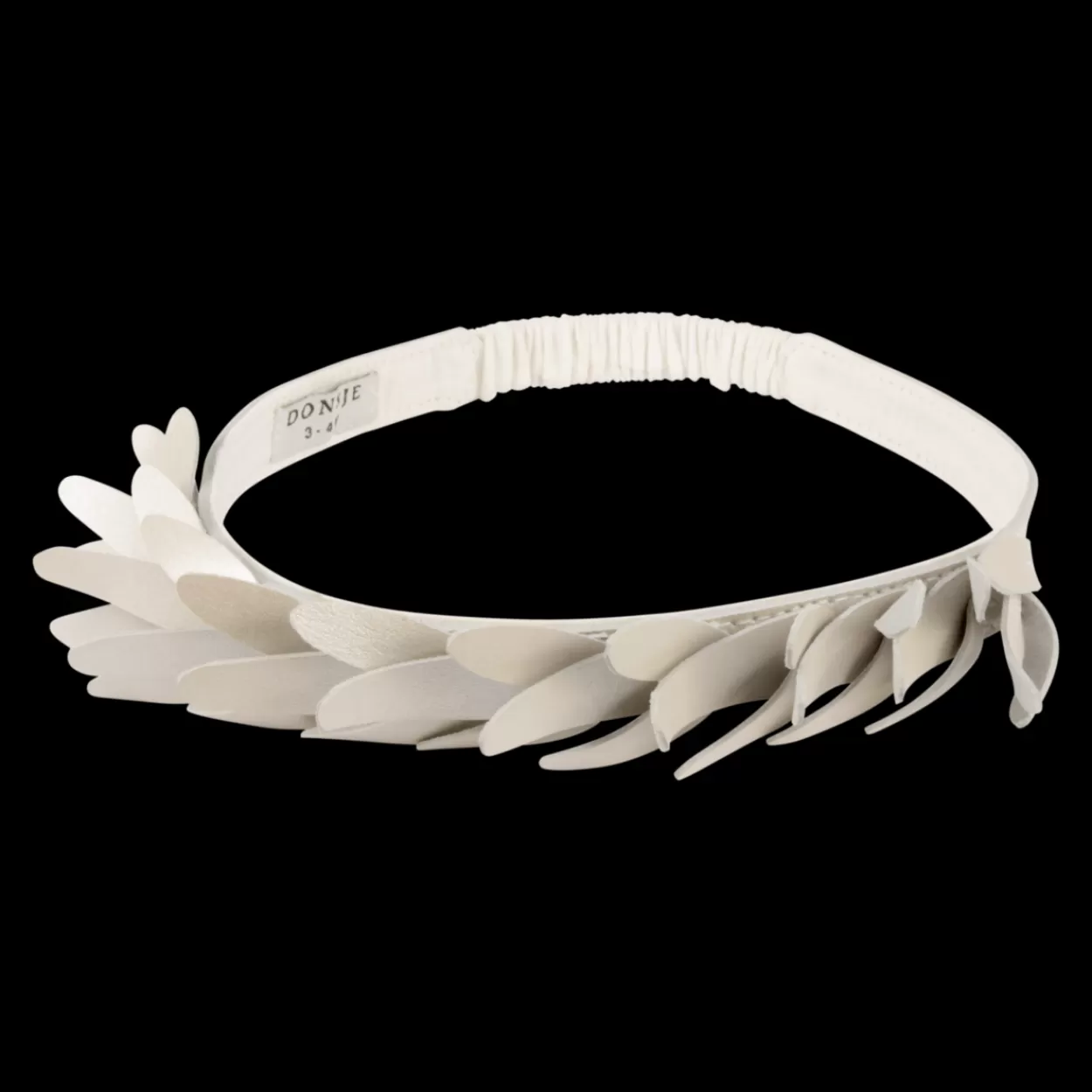 Donsje Amsterdam Bola Headband | Off White Metallic Leather Offwhitemetallicleather Online