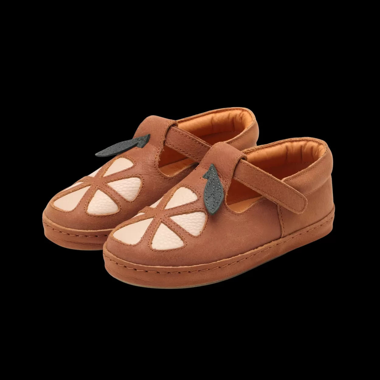 Donsje Amsterdam Bowi Shoes | Grapefruit | Walnut Leather Walnutleather Discount