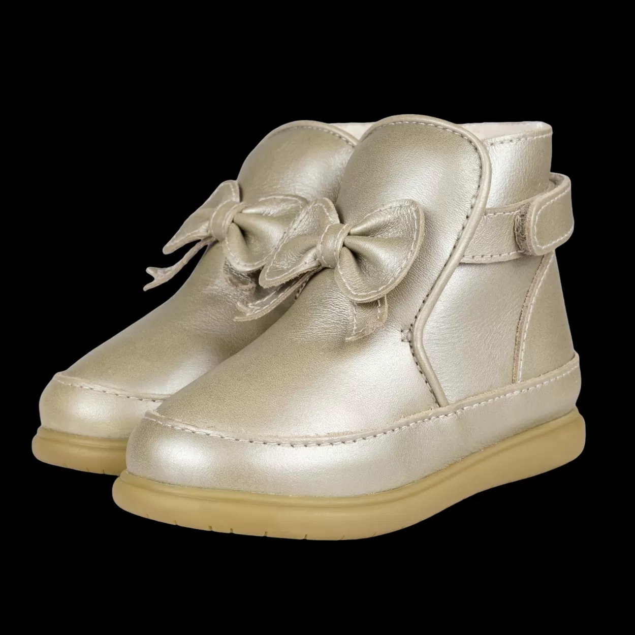 Donsje Amsterdam Cemilla Shoes | Champagne Metallic Leather Champagnemetallicleather Hot