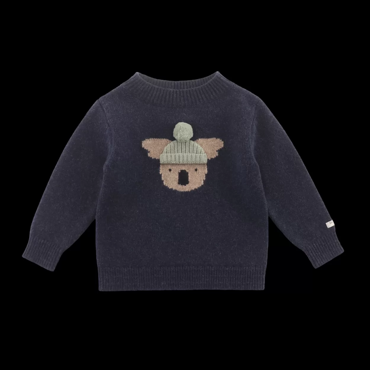 Donsje Amsterdam Denn Merino Wool Sweater | Koala | Blue Marine Melange Bluemarinemelange Best Sale