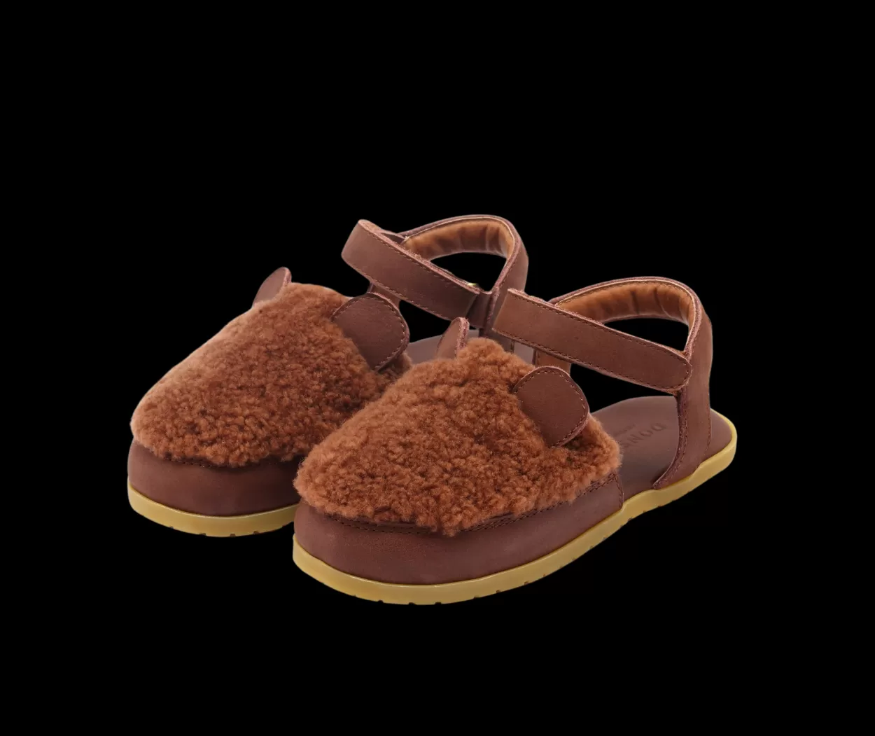 Donsje Amsterdam Els Sandals | Bear | Brown Curly Sheep Wool Browncurlysheepwool Shop