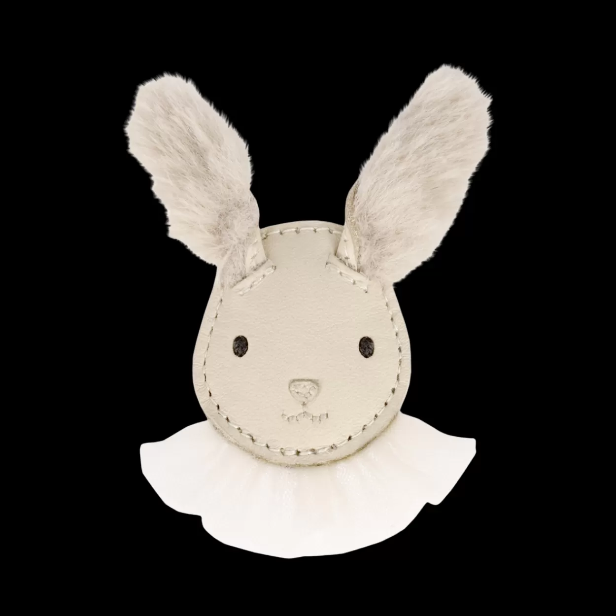 Donsje Amsterdam Festie Clip | Festive Rabbit | Cream Leather Creamleather Flash Sale