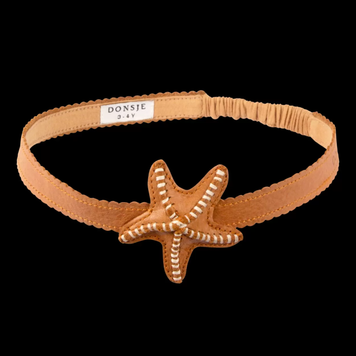 Donsje Amsterdam Gurt Headband | Starfish | Toast Grain Leather Toastgrainleather Sale