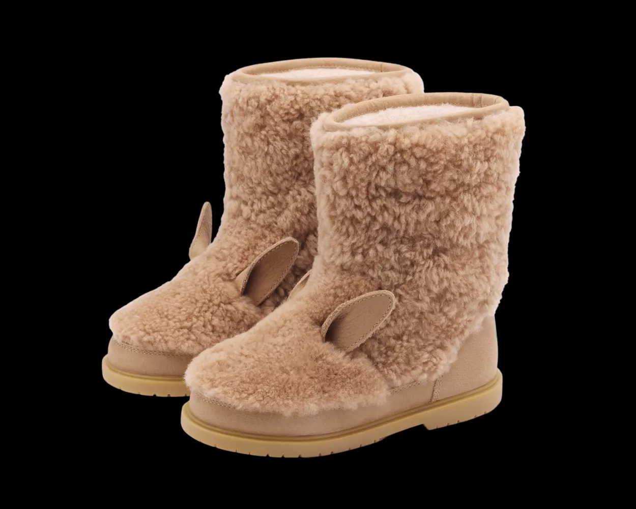 Donsje Amsterdam Irfi Boots | Alpaca | Beige Curly Sheep Wool Beigecurlysheepwool Best