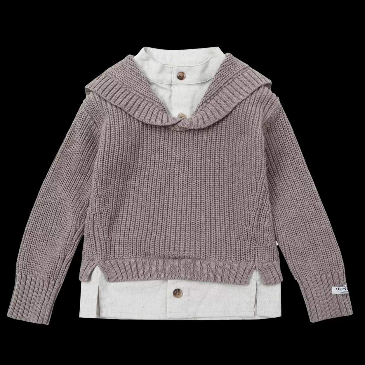 Donsje Amsterdam Joost Sweater | Grey Beige Melange Greybeigemelange Cheap