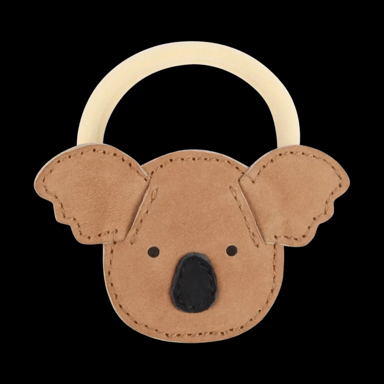 Donsje Amsterdam Josy Classic Hair Tie | Koala | Truffle Nubuck Trufflenubuck Sale