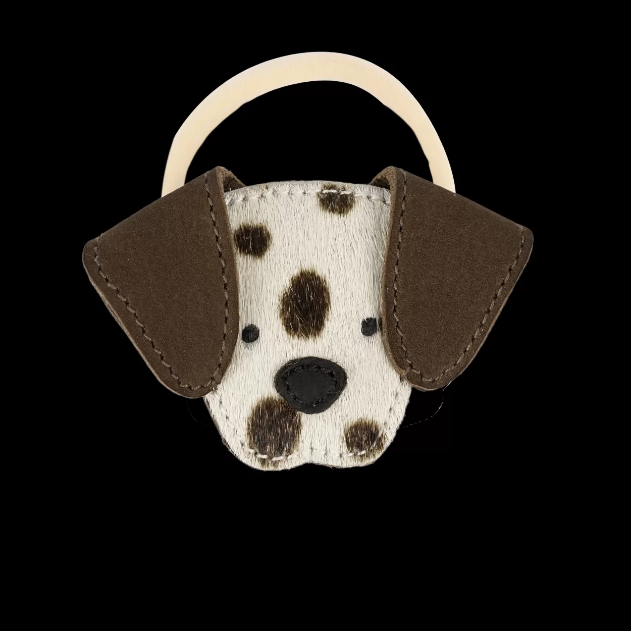 Donsje Amsterdam Josy Exclusive Hair Tie | Dalmatian | Black Spotted Cow Hair Blackspottedcowhair Shop