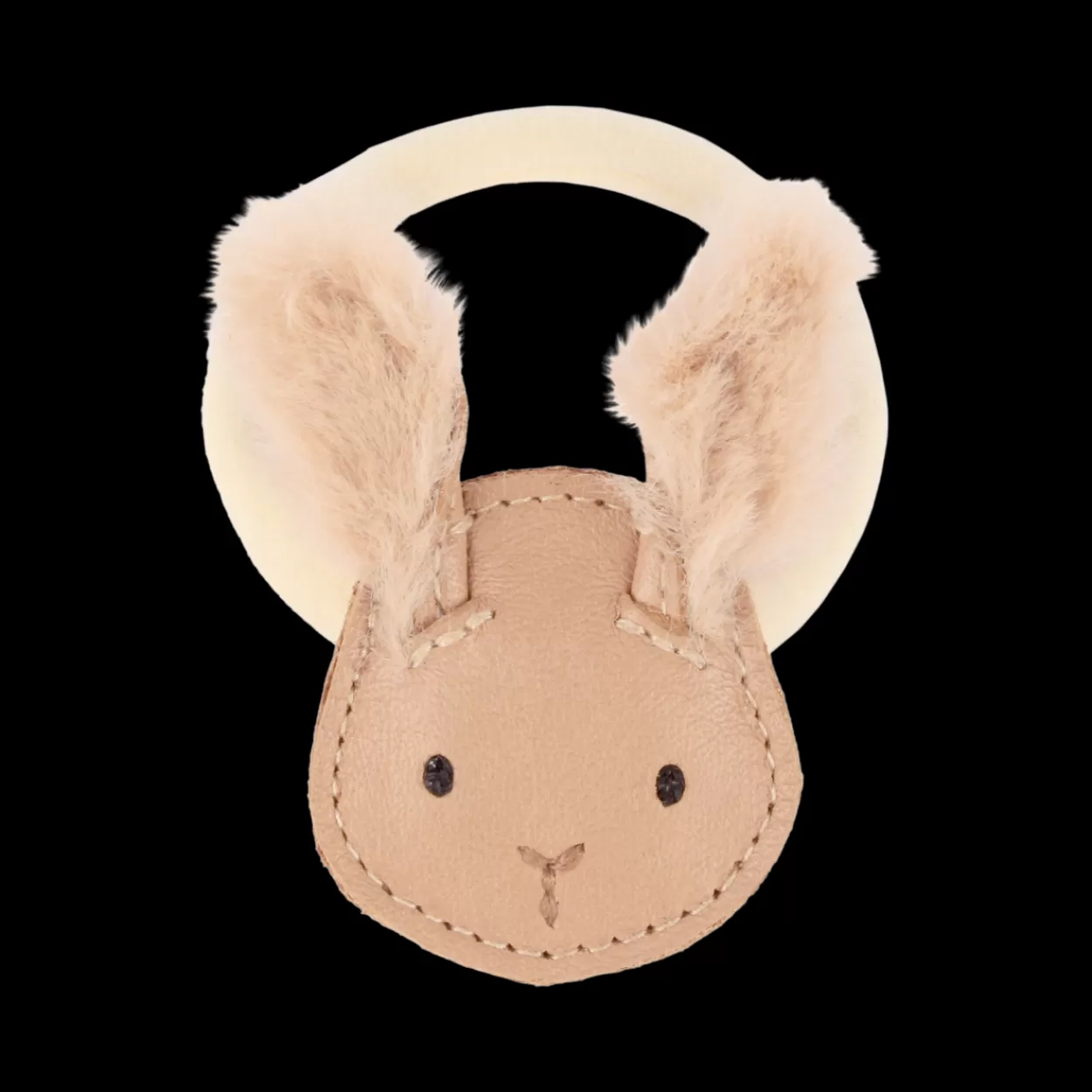 Donsje Amsterdam Josy Exclusive Hair Tie | Fluffy Bunny | Light Rust Leather Lightrustleather Cheap