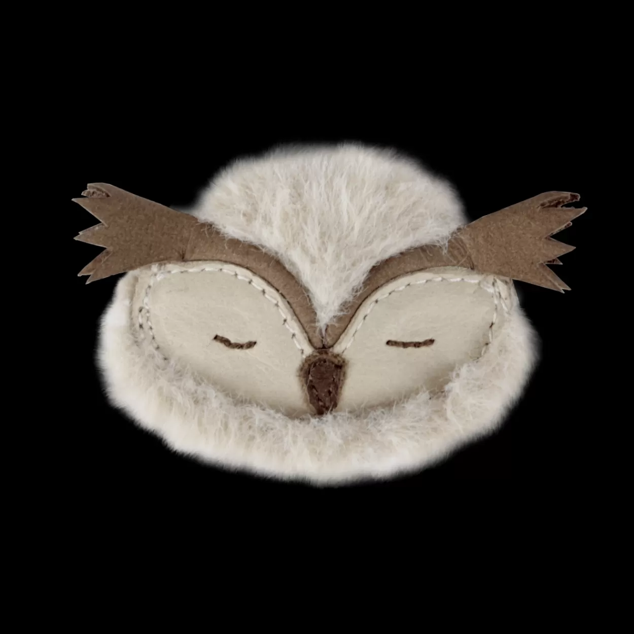 Donsje Amsterdam Josy Exclusive Hairclip | Owl | Ivory Classic Leather Ivoryclassicleather Cheap