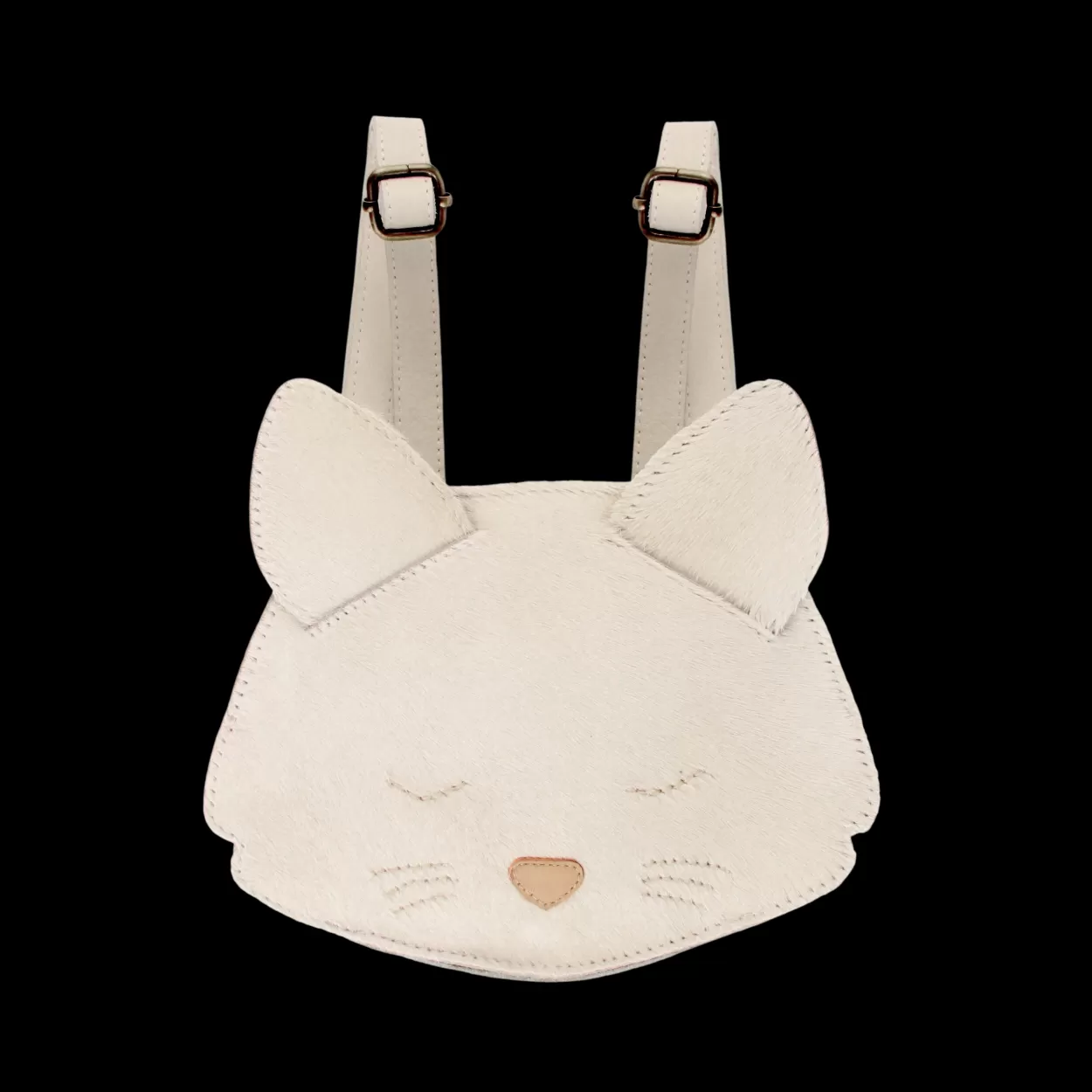 Donsje Amsterdam Kapi Exclusive Backpack | Cat | Cream Cow Hair Creamcowhair Clearance