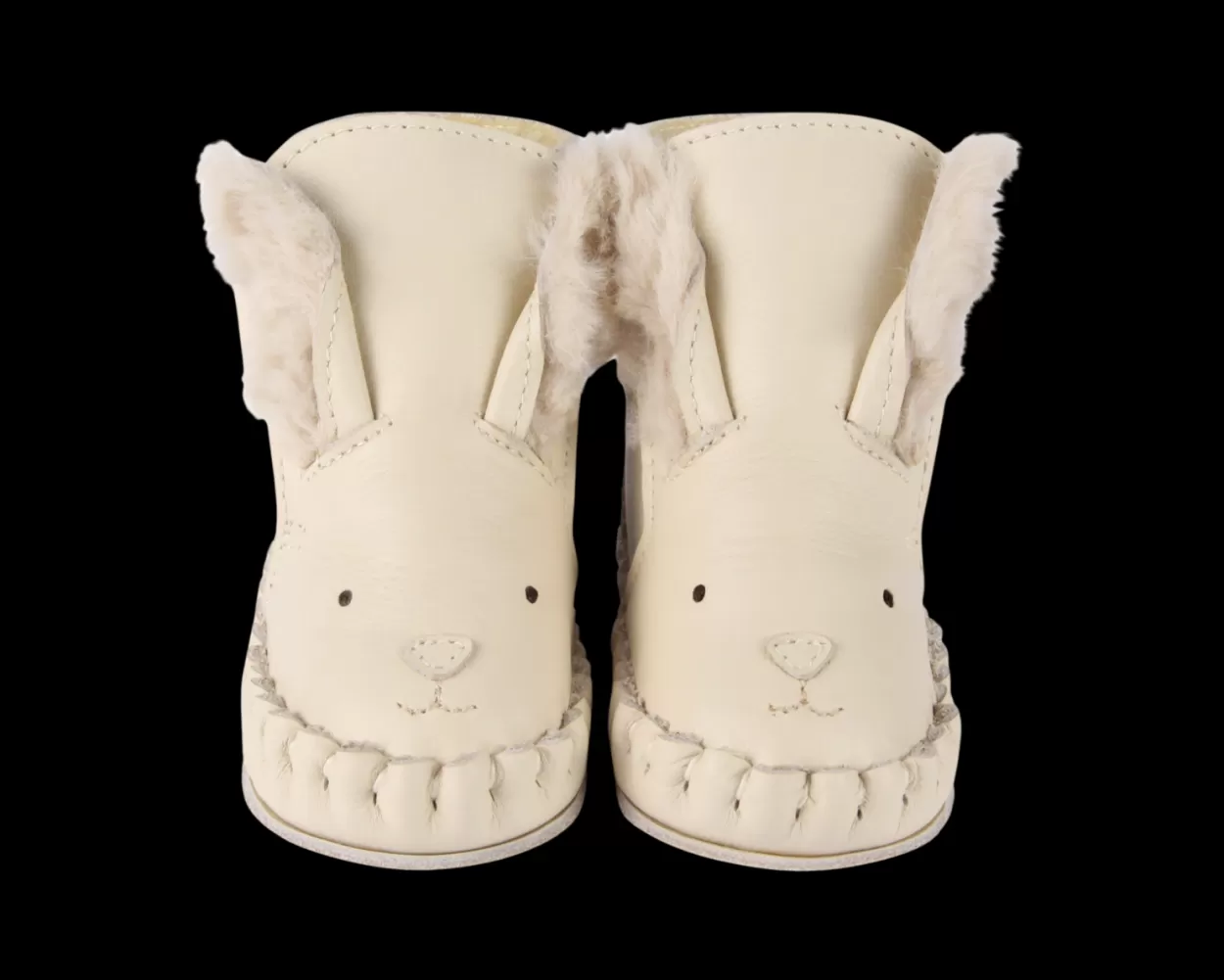 Donsje Amsterdam Kapi Exclusive Booties | Rabbit | Cream Leather Creamleather Sale