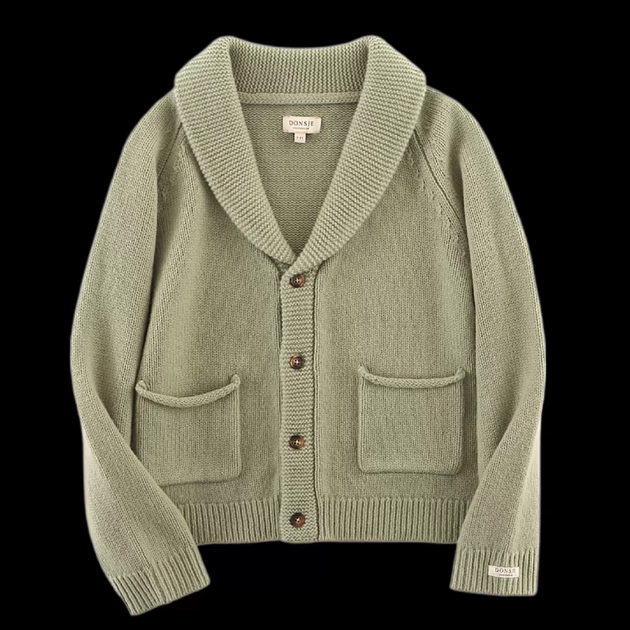 Donsje Amsterdam Kicher Merino Wool Cardigan | Desert Green Desertgreen Cheap