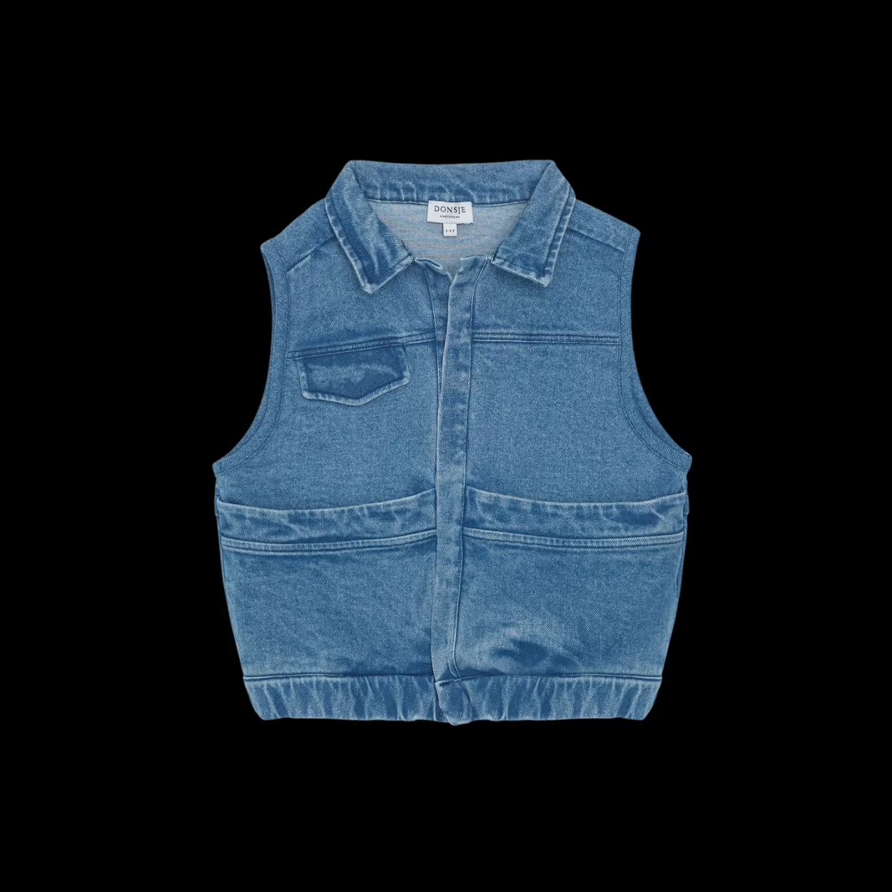 Donsje Amsterdam Padd Denim Gilet | Vintage Blue Vintageblue New