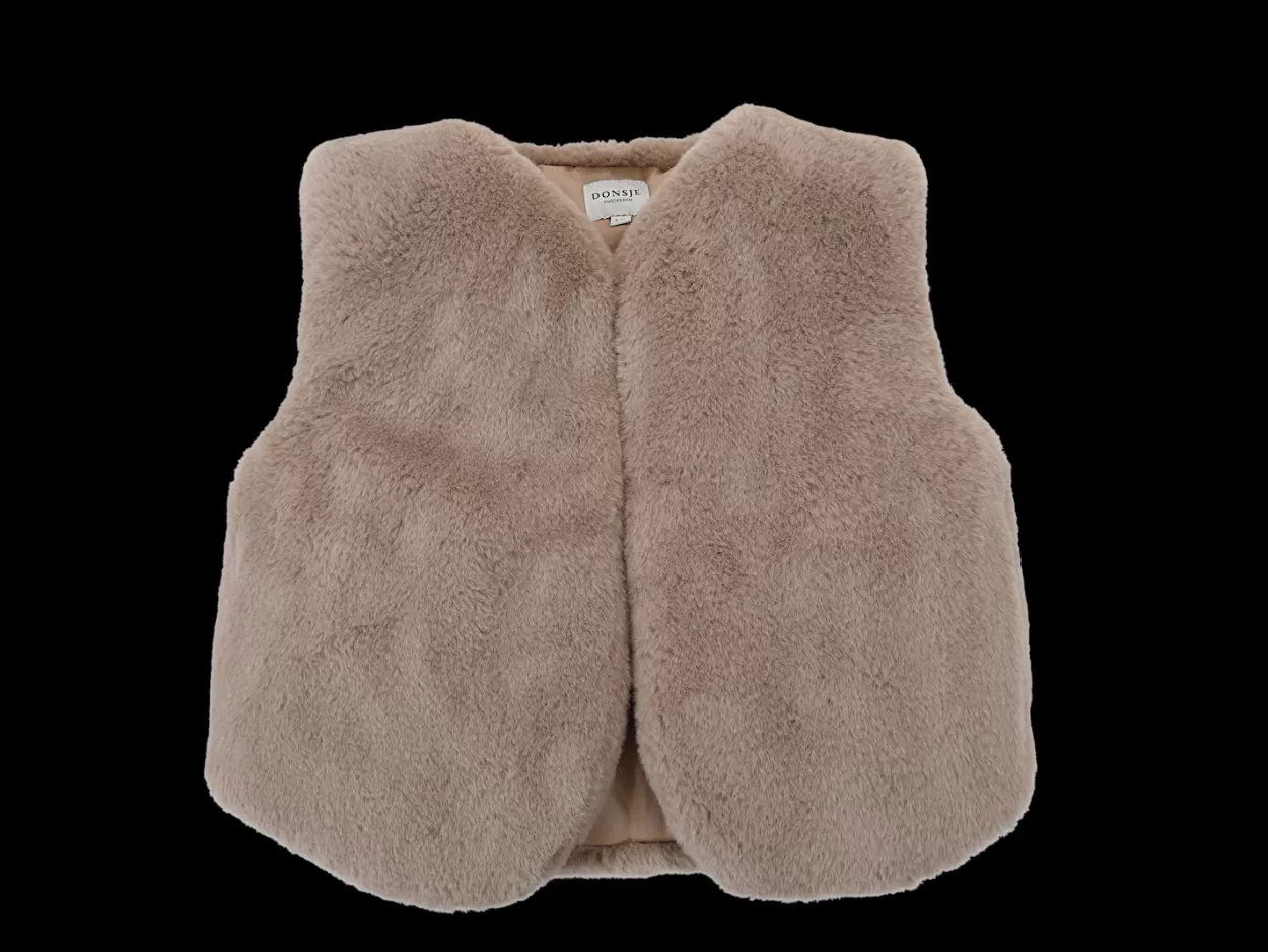 Donsje Amsterdam Pimmy Gilet | Taupe Teddy Taupeteddy Cheap