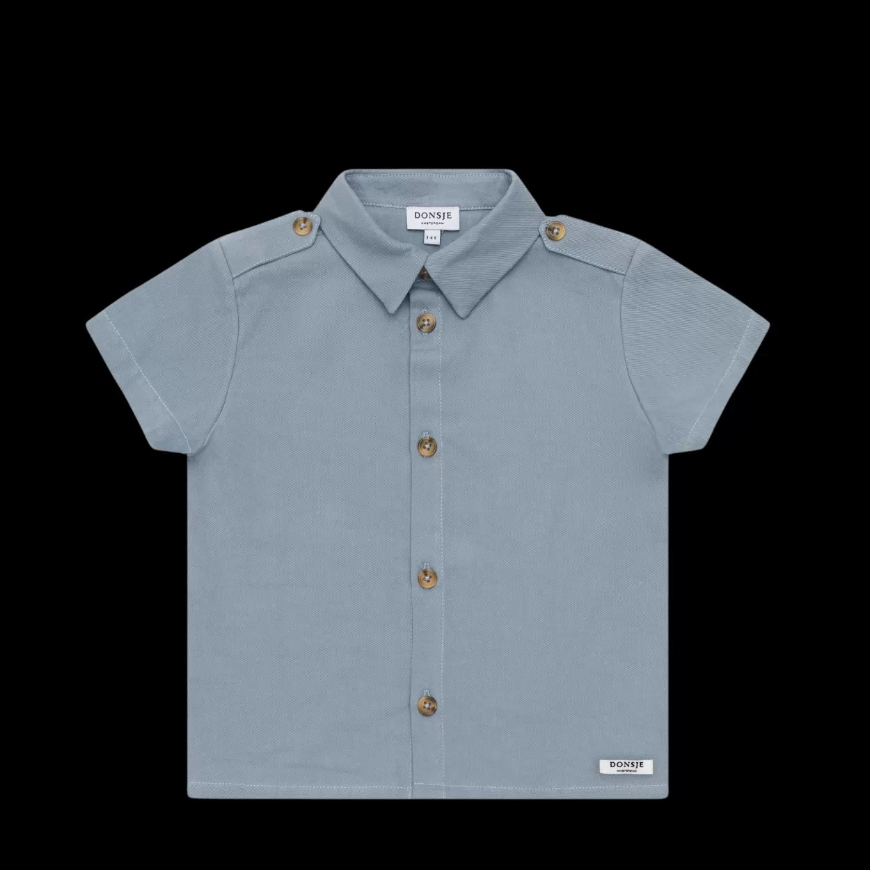 Donsje Amsterdam Qoers Shirt | Foggy Blue Foggyblue Shop