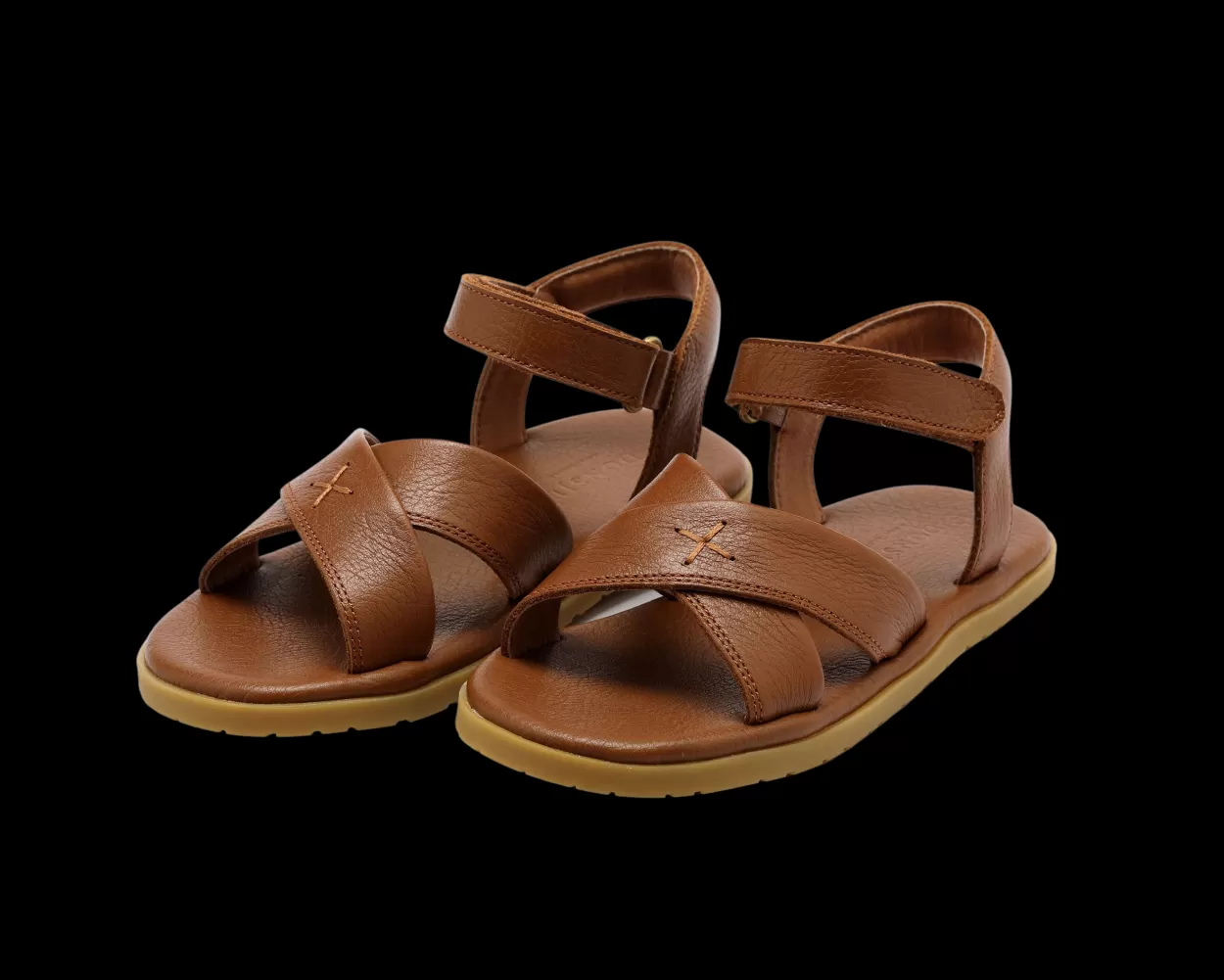 Donsje Amsterdam Qotis Sandals | Cognac Leather Cognacleather Outlet