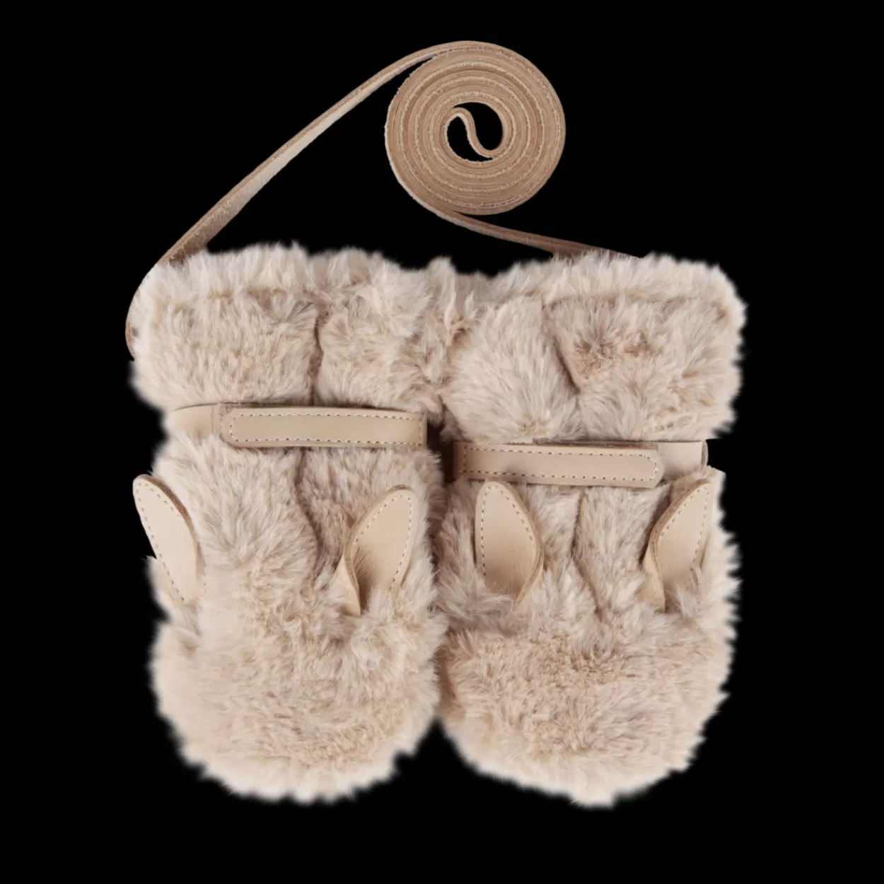 Donsje Amsterdam Richy Mittens | Fluffy Bunny | Warm Beige Soft Faux Fur Warmbeigesoftfauxfur Discount