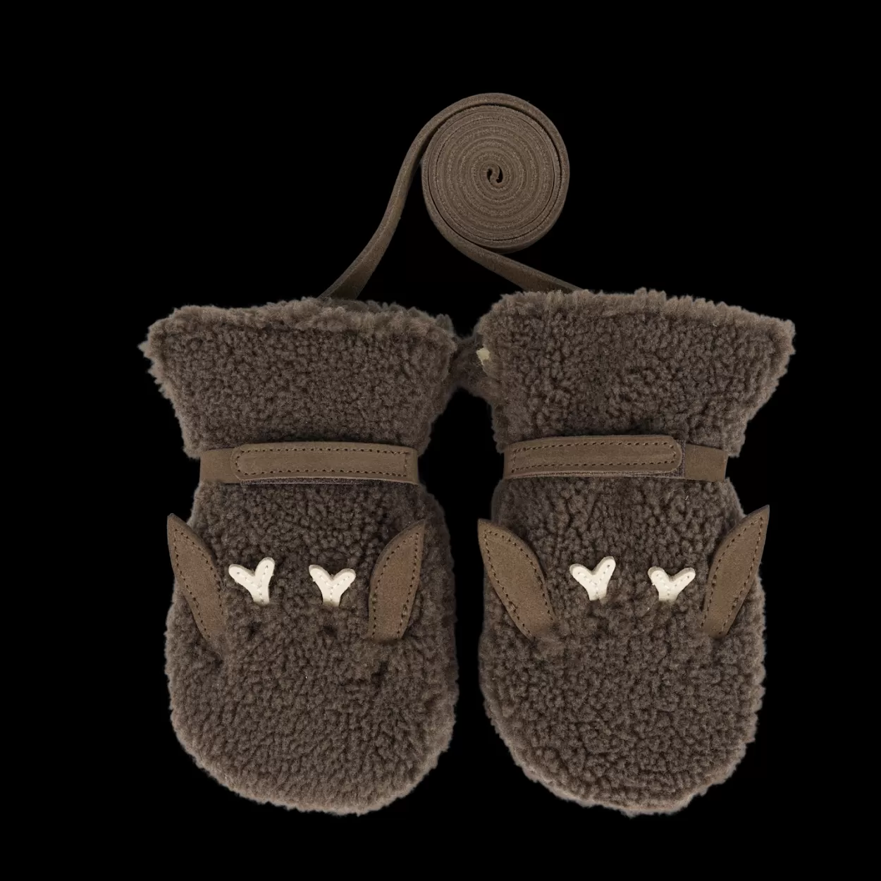 Donsje Amsterdam Richy Mittens | Stag | Hazelnut Curly Faux Fur Hazelnutcurlyfauxfur Online