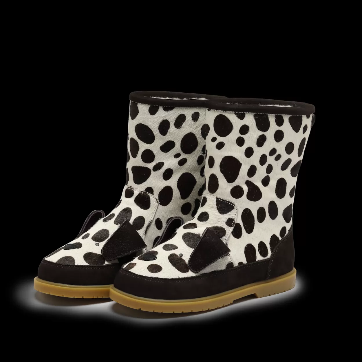 Donsje Amsterdam Wadudu Exclusive Boots | Dalmatian | Spotted Cow Hair Spottedcowhair Outlet