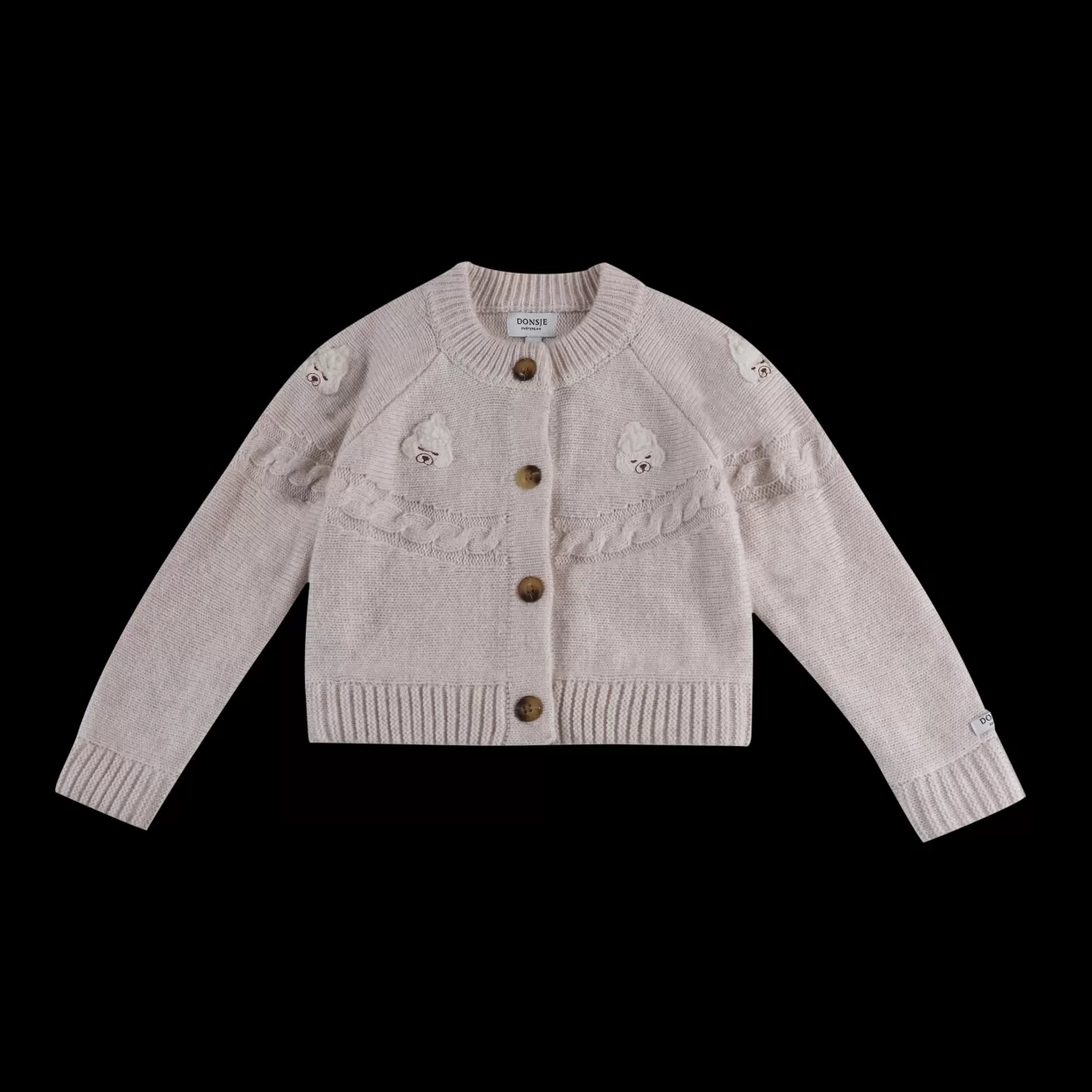 Donsje Amsterdam Wiesse Cardigan | Poodle | Soft Sand Softsand Discount