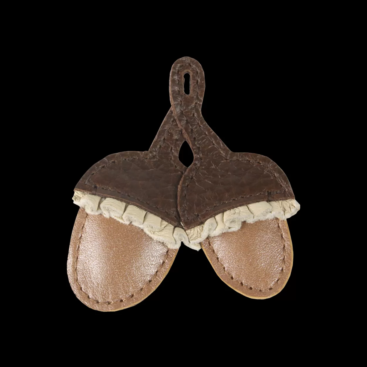 Donsje Amsterdam Wonda Hairclip | Acorn | Brown Grain Leather Browngrainleather Sale