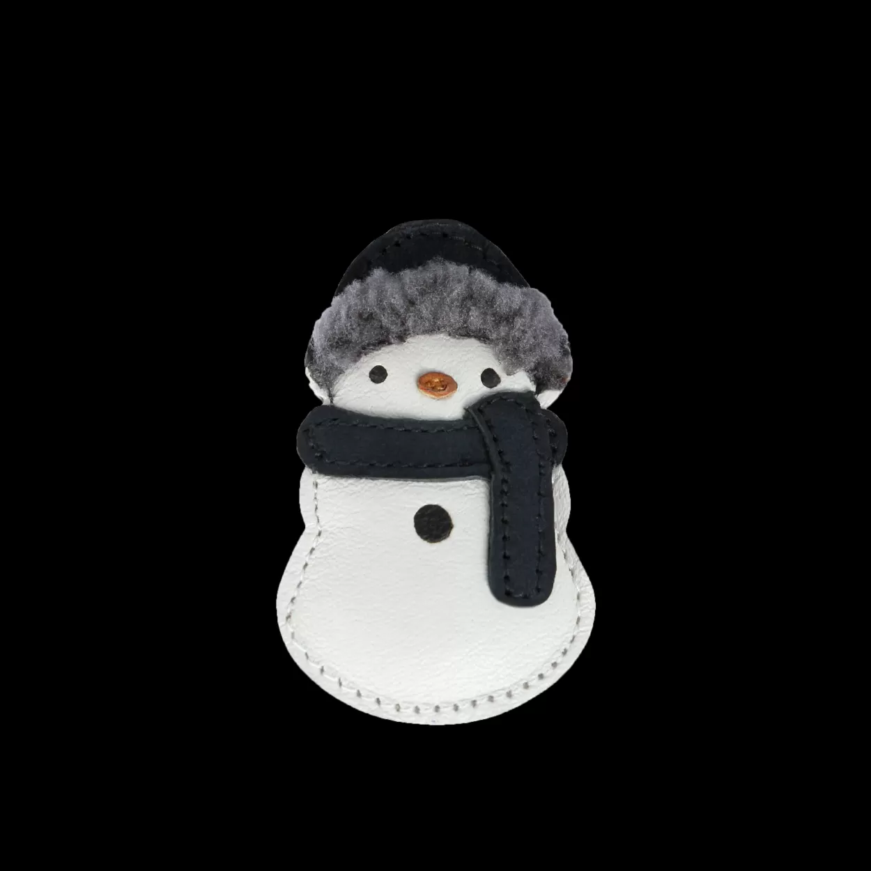 Donsje Amsterdam Wonda Hairclip | Snowman | Off White Leather Offwhiteleather New