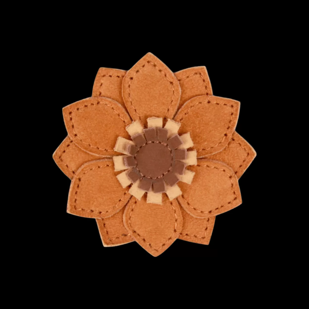 Donsje Amsterdam Zaza Fields Hairclip | Sunflower | Caramel Nubuck Caramelnubuck Discount