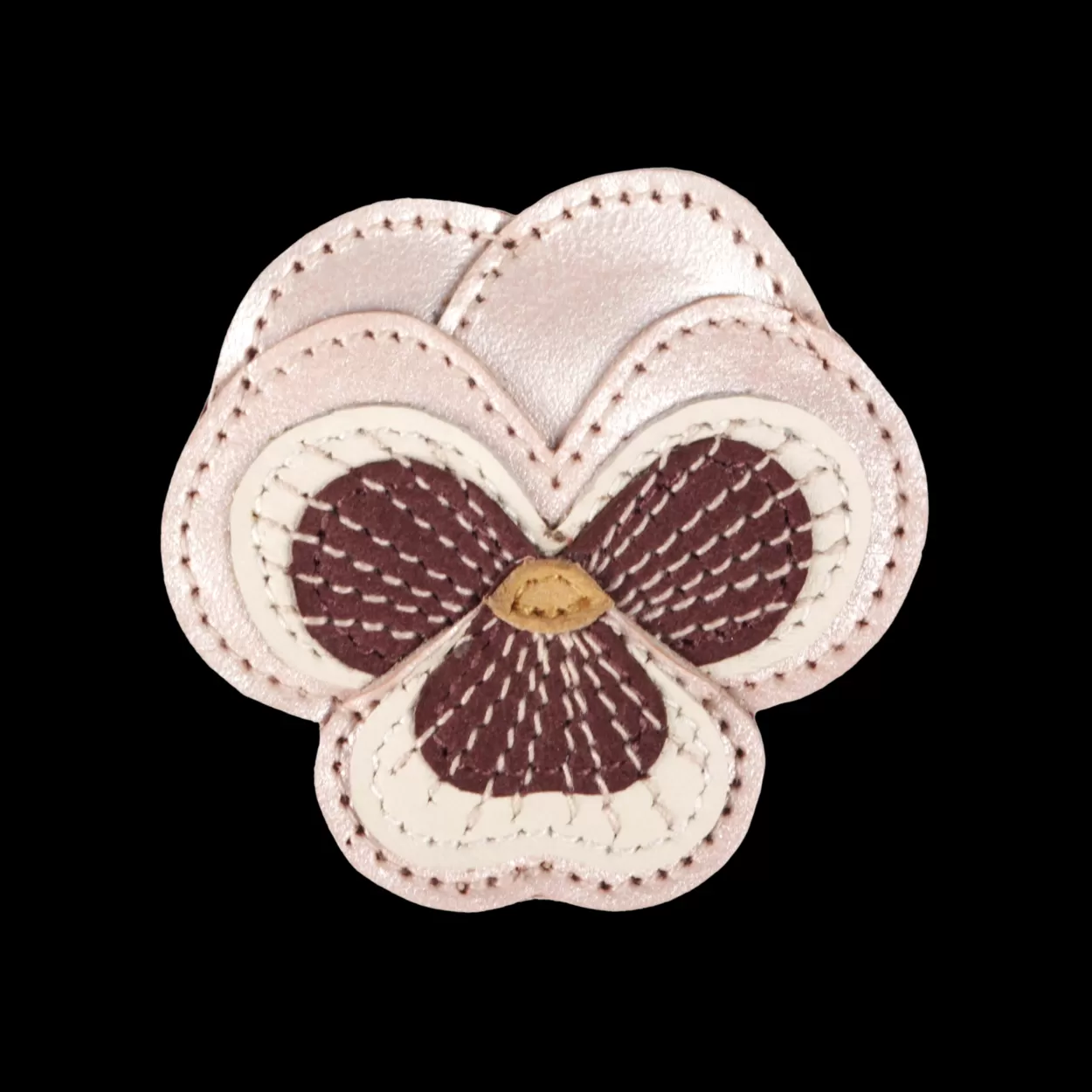 Donsje Amsterdam Zaza Fields Hairclip | Violette | Rose Metallic Leather Rosemetallicleather Sale